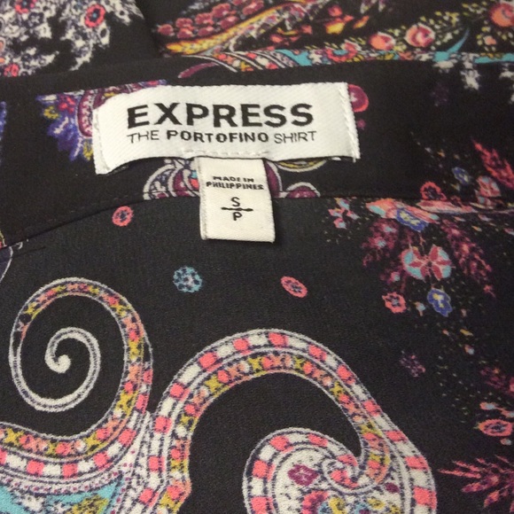 Express Long Sleeve Portofino Blouse - Picture 2 of 3